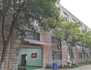 building with LOXY logo in the entrance
